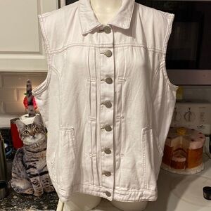 P womens Suzanne Betro denim vest size 3X